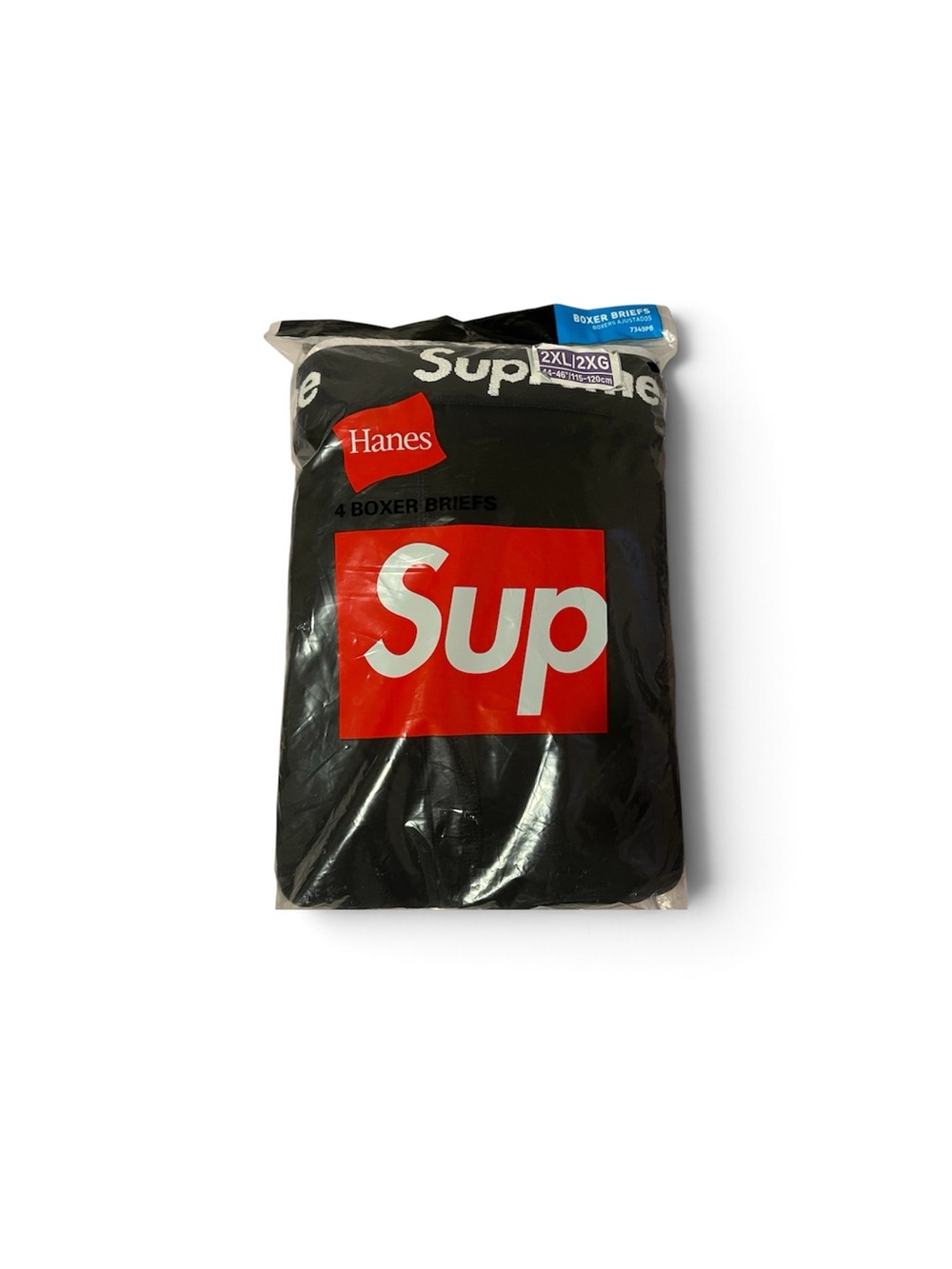 Supreme Black Boxer Briefs 4-Pack - Black